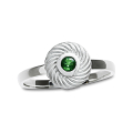 Ring Silber Tsavorith 3 mm fac