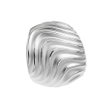 Ring Waves 24mm Silber