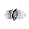 Ring Silber Strandcores Amethyst light 13 x 5 nav