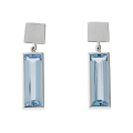 Ohrhänger Crease Miro Silber sky blue topas 5 x 15 mm bag fac