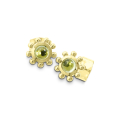 Ohrstecker 585 Gelbgold peridot 3 mm cab.
