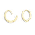 Creole 585 Gold oval mit Scharnier rund
