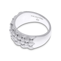 Ring 2-tone Dots Silber