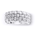 Ring 2-tone Dots Silber