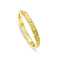 Ring Hammerschlag 585 Gelbgold Diamant 0,25 ct TWsi 