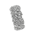 Ring Dots Silber polliert 8 mm