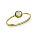 Ring Gold 585 Peridot 4 mm fac