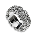 Ring Dots Silber polliert 8 mm