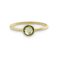 Ring Gold 585 Peridot 4 mm fac