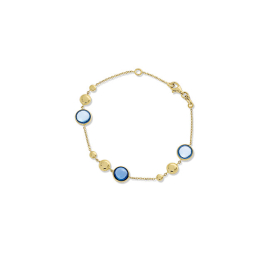 Armband Gelbgold 585 Topas London blue