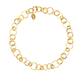 Collier Silber Gelbgold Vergoldung