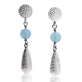 Dots Ohrring si Pampel mit Aquamarin