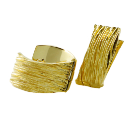 Creole Crease Silber Gold-plattiert