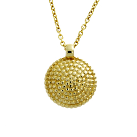 Anhänger Dots Mini 13 mm Silber Gold plattiert