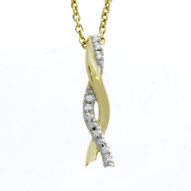 Anhänger 585 Gelbgold Diamand