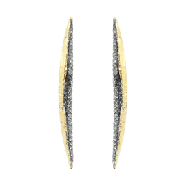 Ohrring Silber mit 750 Gelbgold