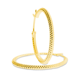 Dots Creole Si-goldplattiert rund 25 mm