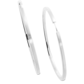 Creole 925 Silber matt Scharnier 2,5 x 55 mm rund