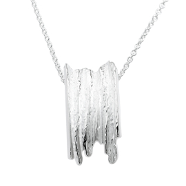 Anhänger Crease Wood Silber 