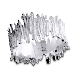 Armspange Crease Wood Silber