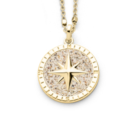 Anhänger Kompassrose 20 mm vergoldet
