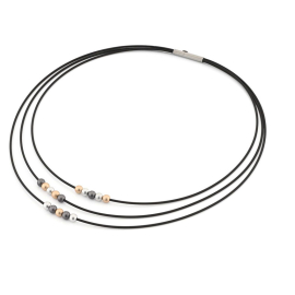 Collier Kautschuk schwarz