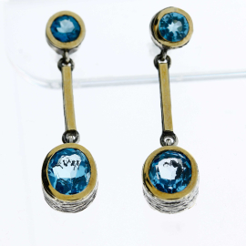 Ohrhänger silber 9 karat Gold