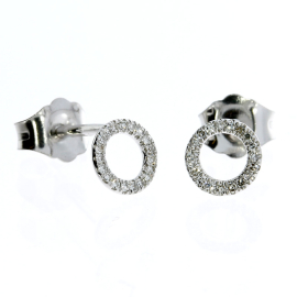 Ohrstecker  585 Weißgold 