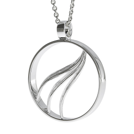 Anhänger Crease Fächer Silber 925