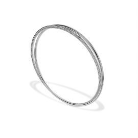 Armreif Dots Silber-hell