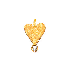 PENDANT GOLD K14-SILVER CHAIN 925