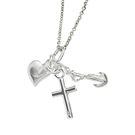 Anhänger Silber  Glaube, Liebe, Hoffnung