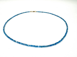 Collier Apatit würfel fein