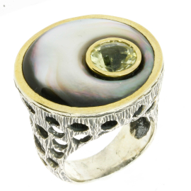 Ring silber 9 karat Gold