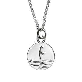 Anhänger Sylt Wellen 925 Silber rhodiniert rund 15 mm