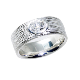 Ring si Crease white Topas 7 x5 mm fac