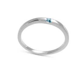 Ring Silber swiss blueTopas 2x2 fac