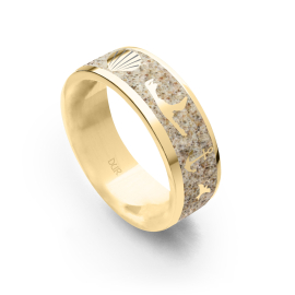 Strandsandring Sylt 2.0 vergoldet 7 mm