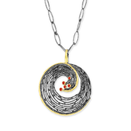 Anhänger Silber mit 750 Gelbgold