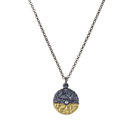 Anhänger  Silber mit 750 Gelbgold