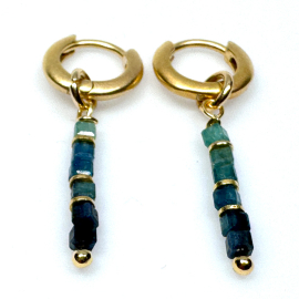 Creole Turmalin blau würfel fein