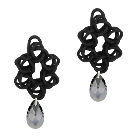 FABNORA Cosmos Anhänger Onyx Black/Crystal Silver Night