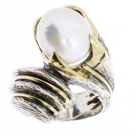 Ring silber 9 karat Gold