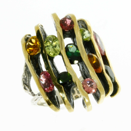 Ring silber 9 karat Gold