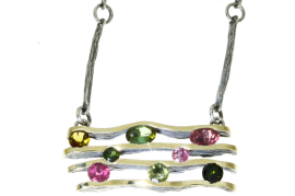 Kette  silber 9 karat Gold