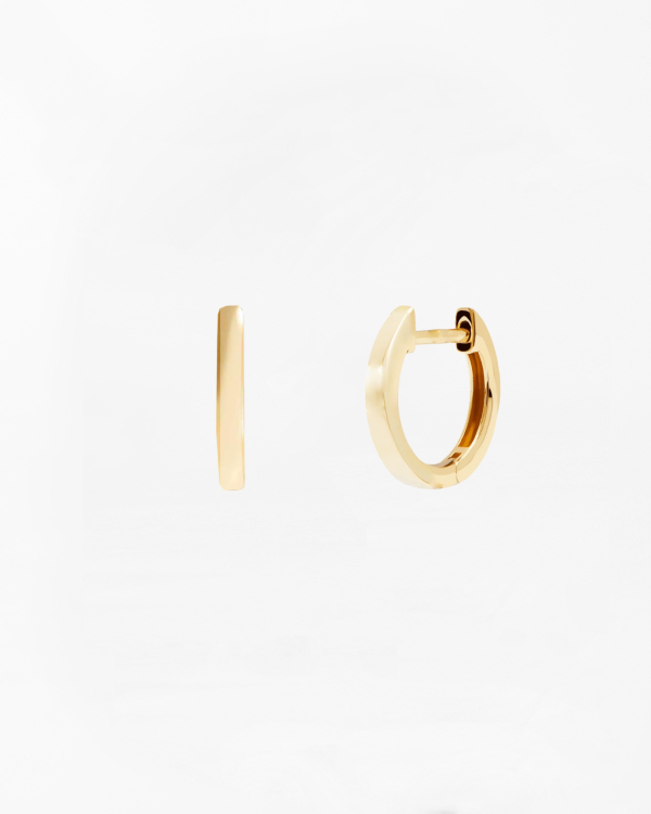 FABNORA Ohrring Basic Hoops  925 Silver goldplated