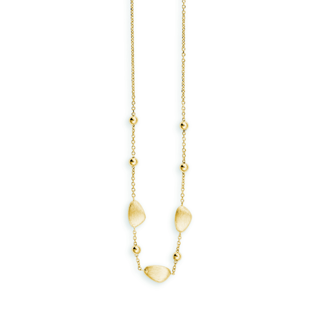 Collier 585 Gelbgold  45 cm mit zwischenöse bei 43 cm