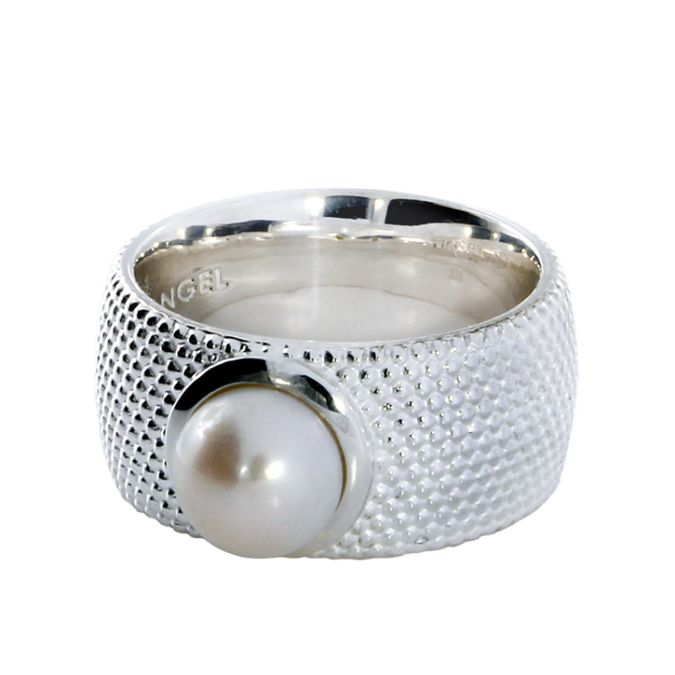 Ring Dots No1 Silberi Perle 7mm