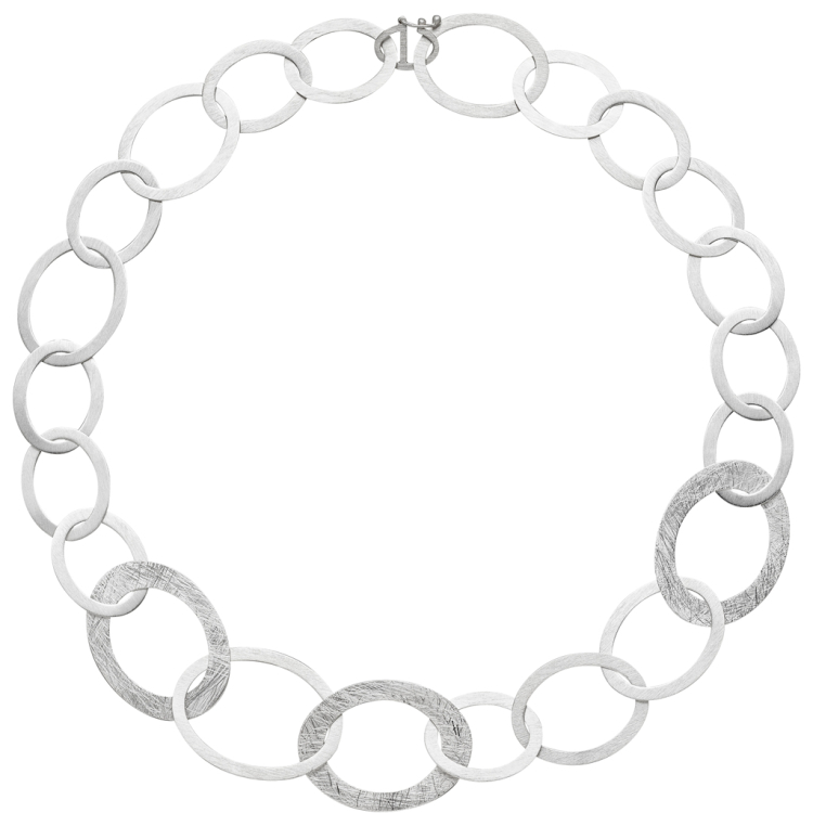 Collier 925 silber mattiert