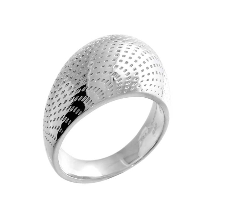 Ring Illusion 925 Silber konvex